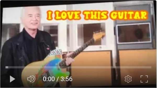 jimmy page of led zeppelin talks about the iconic dragon telecaster